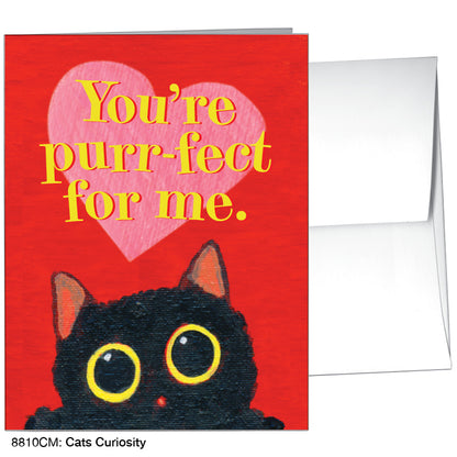 Cats Curiosity, Greeting Card (#8810CM), A2 Card, www.printedcanvas.com
