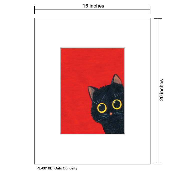 Cat Curiosity, Print (#8810D) - Printed Canvas