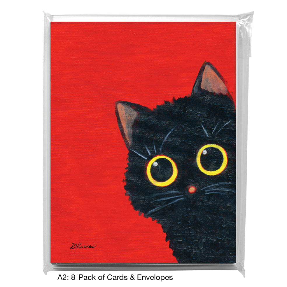 Cats Curiosity, Greeting Card (8810D), 8-Pack, www.printedcanvas.com