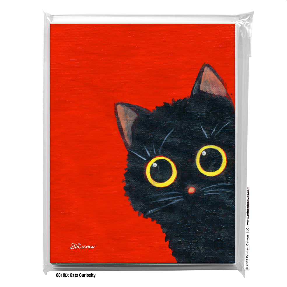 Cats Curiosity, Greeting Card (#8810D), 8-Pack, www.printedcanvas.com