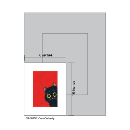 Cat Curiosity, Print (#8810D) - Printed Canvas