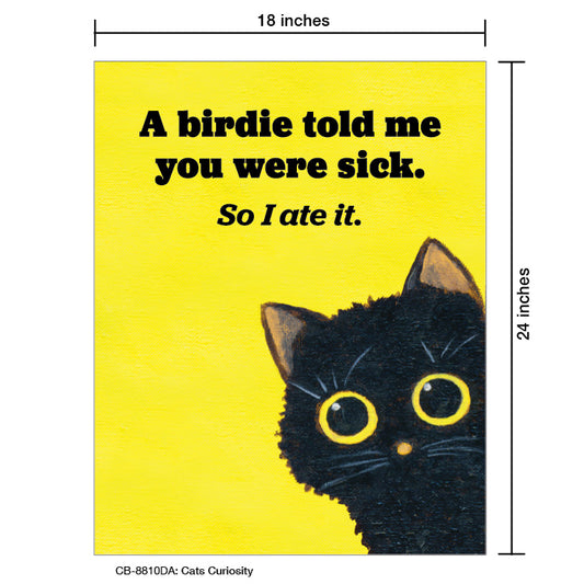 Cats Curiosity, Card Board (8810DA), Card Board: 18x24, printedcanvas.com