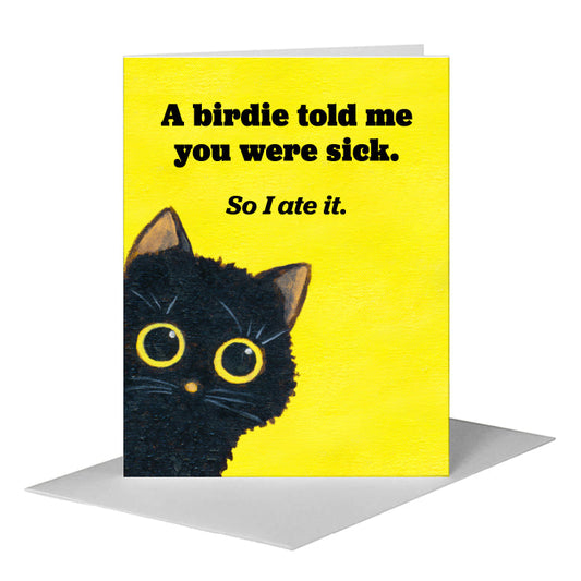 Cats Curiosity, Greeting Card (#8810DA) A2 Card Front, www.printedcanvas.com