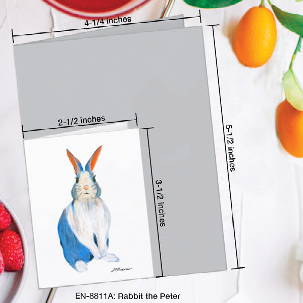 Rabbit the Peter, Greeting Card (8811A), Enclosure Card, www.printedcanvas.com
