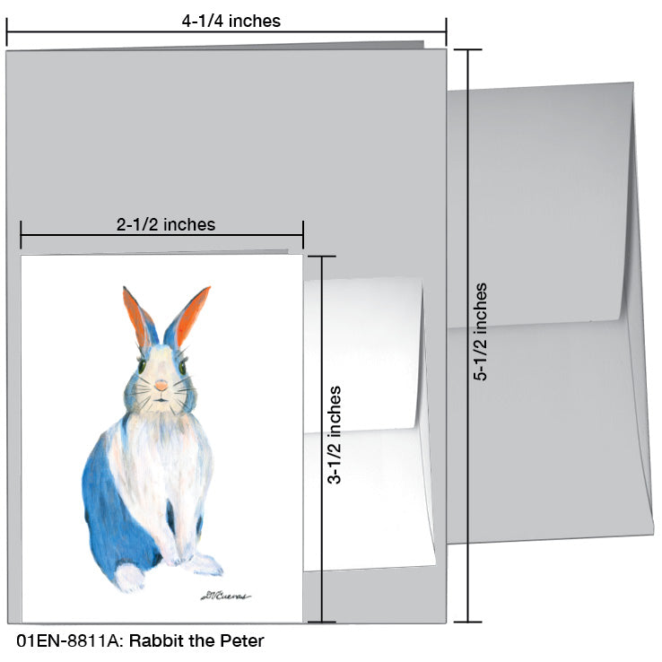 Rabbit the Peter, Greeting Card (8811A), Enclosure Card, www.printedcanvas.com