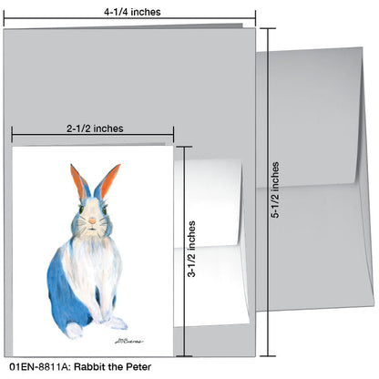 Rabbit the Peter, Greeting Card (8811A), Enclosure Card, www.printedcanvas.com