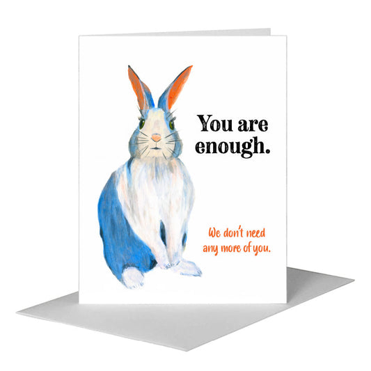 Rabbit the Peter, Greeting Card (#8811B) A2 Card Front, www.printedcanvas.com