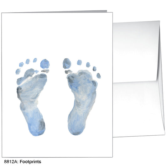Footprints, Greeting Card (8812A) - Printed Canvas