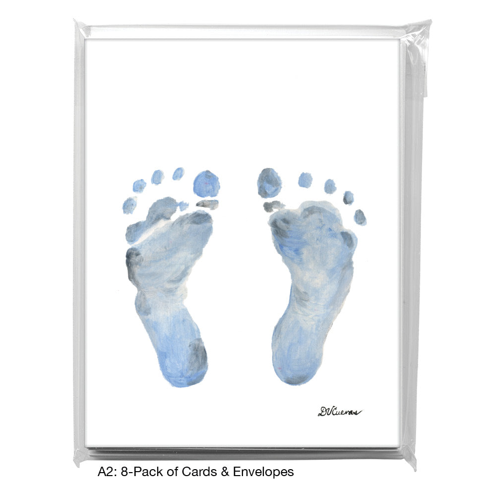 Footprints, Greeting Card (#8812A)