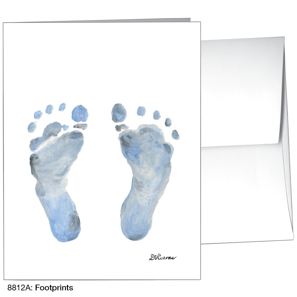 Footprints, Greeting Card (#8812A), A2 Card, www.printedcanvas.com