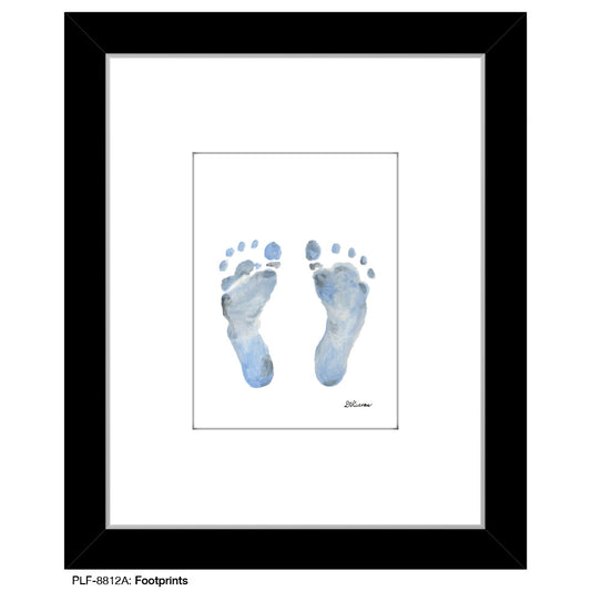 Footprints, Print (#8812A), Print Matted, www.printedcanvas.com