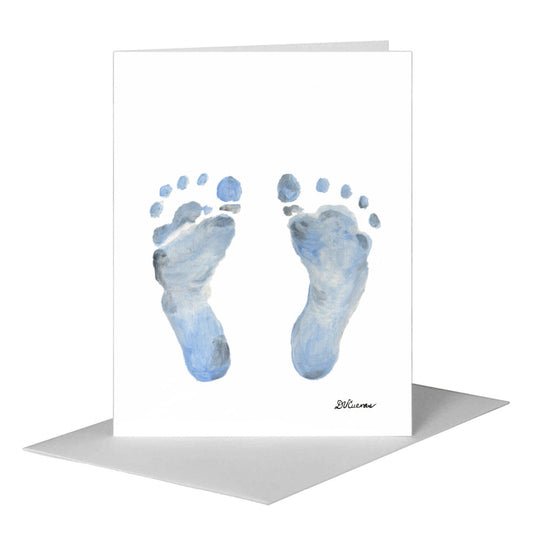 Footprints, Greeting Card (#8812A) A2 Card Front, www.printedcanvas.com