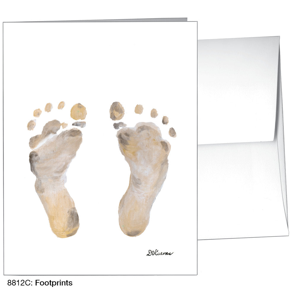 Footprints, Greeting Card (#8812C), A2 Card, www.printedcanvas.com