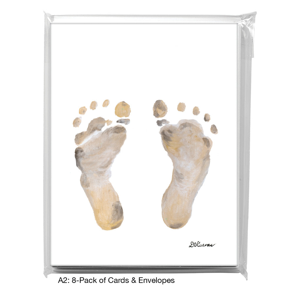 Footprints, Greeting Card (#8812C)