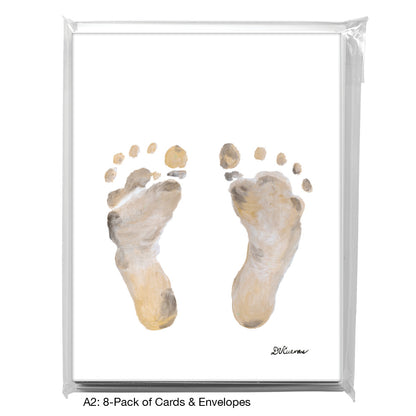 Footprints, Greeting Card (#8812C)