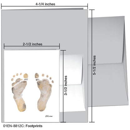 Footprints, Greeting Card (#8812C)