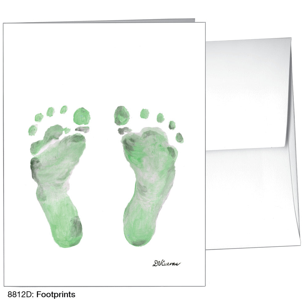 Footprints, Greeting Card (#8812D)
