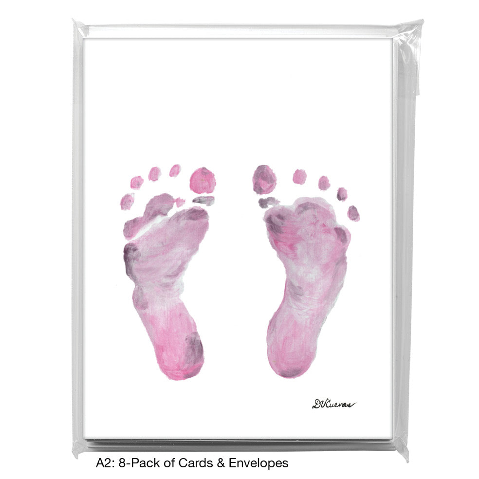 Footprints, Greeting Card (#8812E)