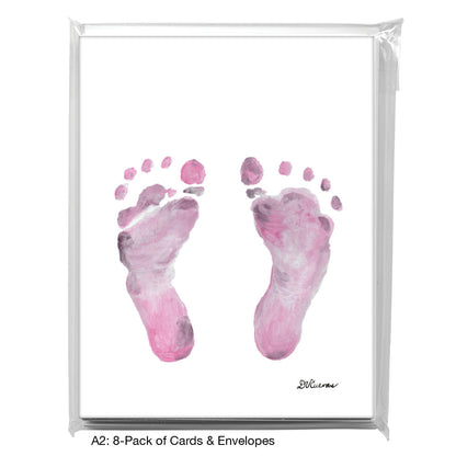 Footprints, Greeting Card (#8812E)