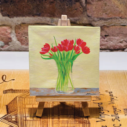 Tulips in Vase, Mini Artwork (MA-8813AA)