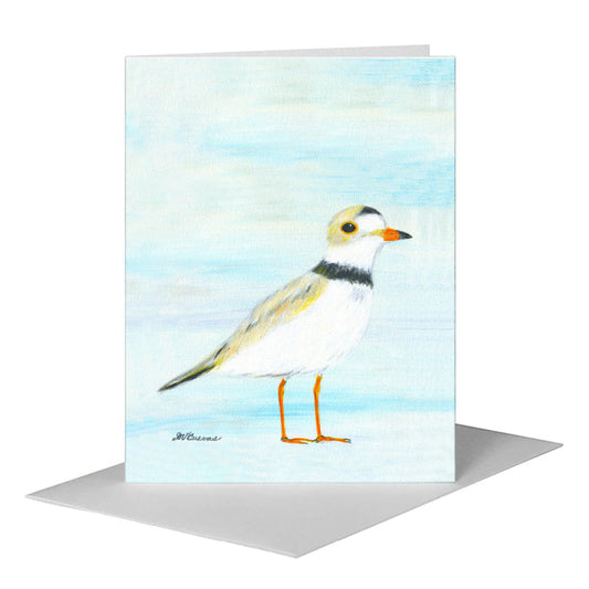 Piping Plover, Greeting Card (#8814B) A2 Card Front, www.printedcanvas.com