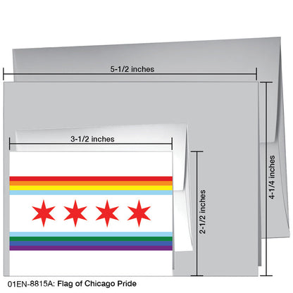 Flag of Chicago Pride, Greeting Card (8815A), Enclosure Card, printedcanvas.com