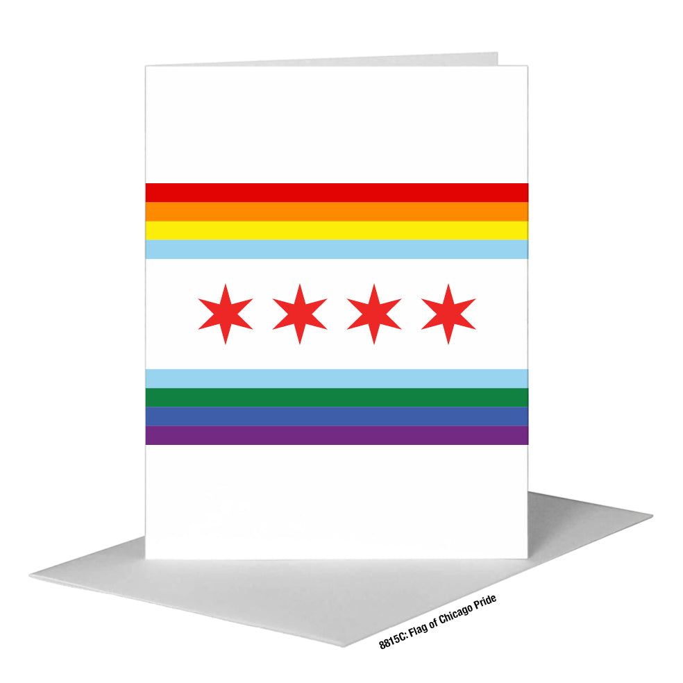 Flag of Chicago Pride, Greeting Card (#8815C)