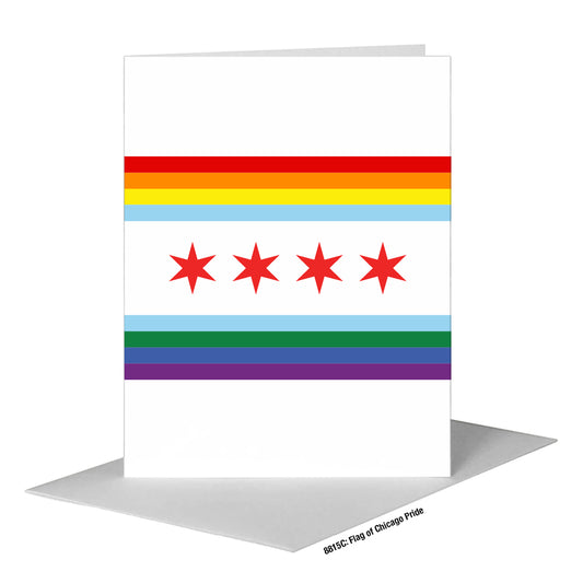 Flag of Chicago Pride, Greeting Card (#8815C)