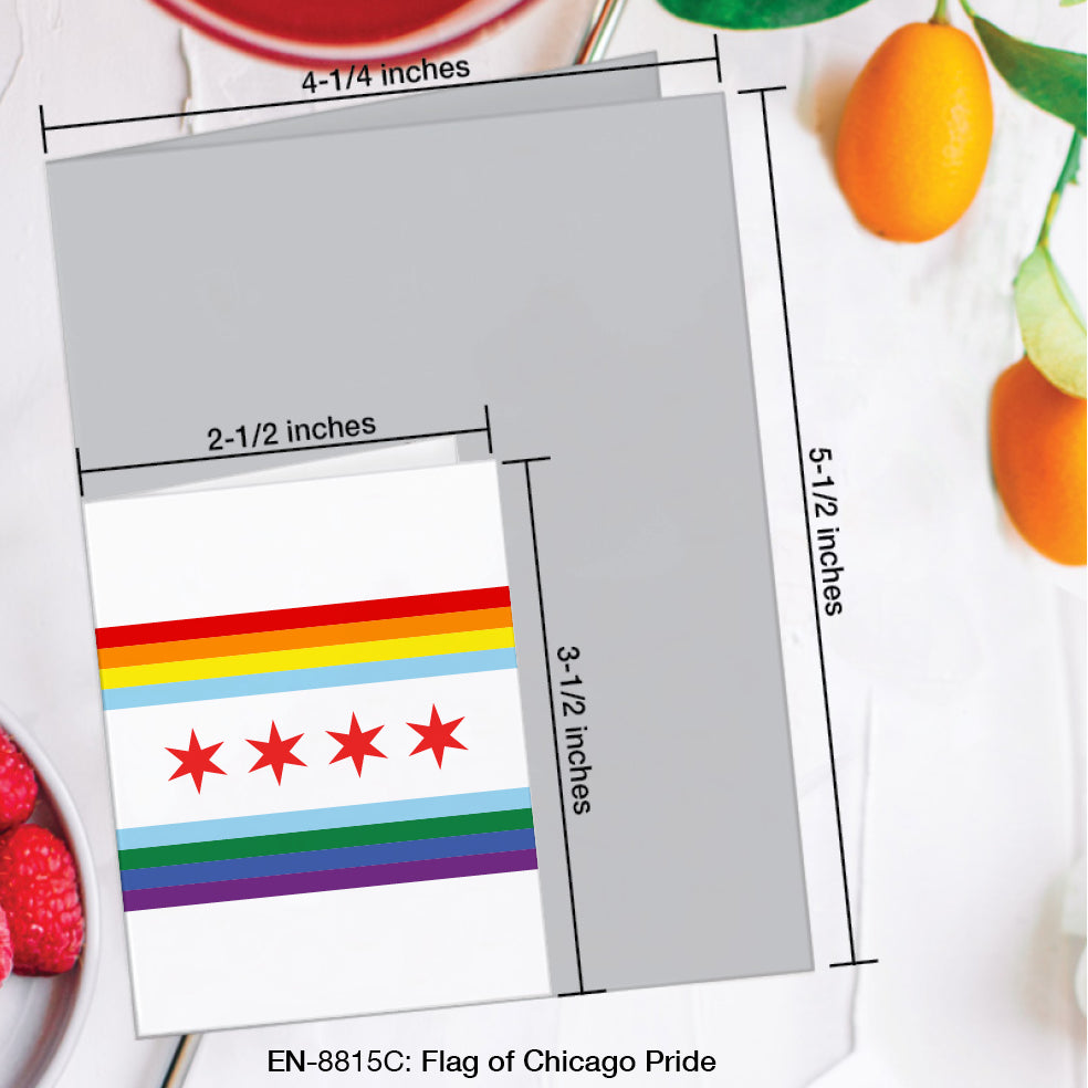 Flag of Chicago Pride, Greeting Card (#8815C)