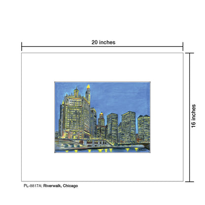 Riverwalk, Chicago, Print (#8817A)