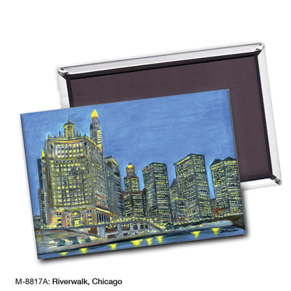 Riverwalk, Chicago, Magnet (M-8817A)