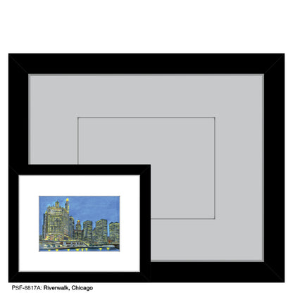 Riverwalk, Chicago, Print (#8817A)
