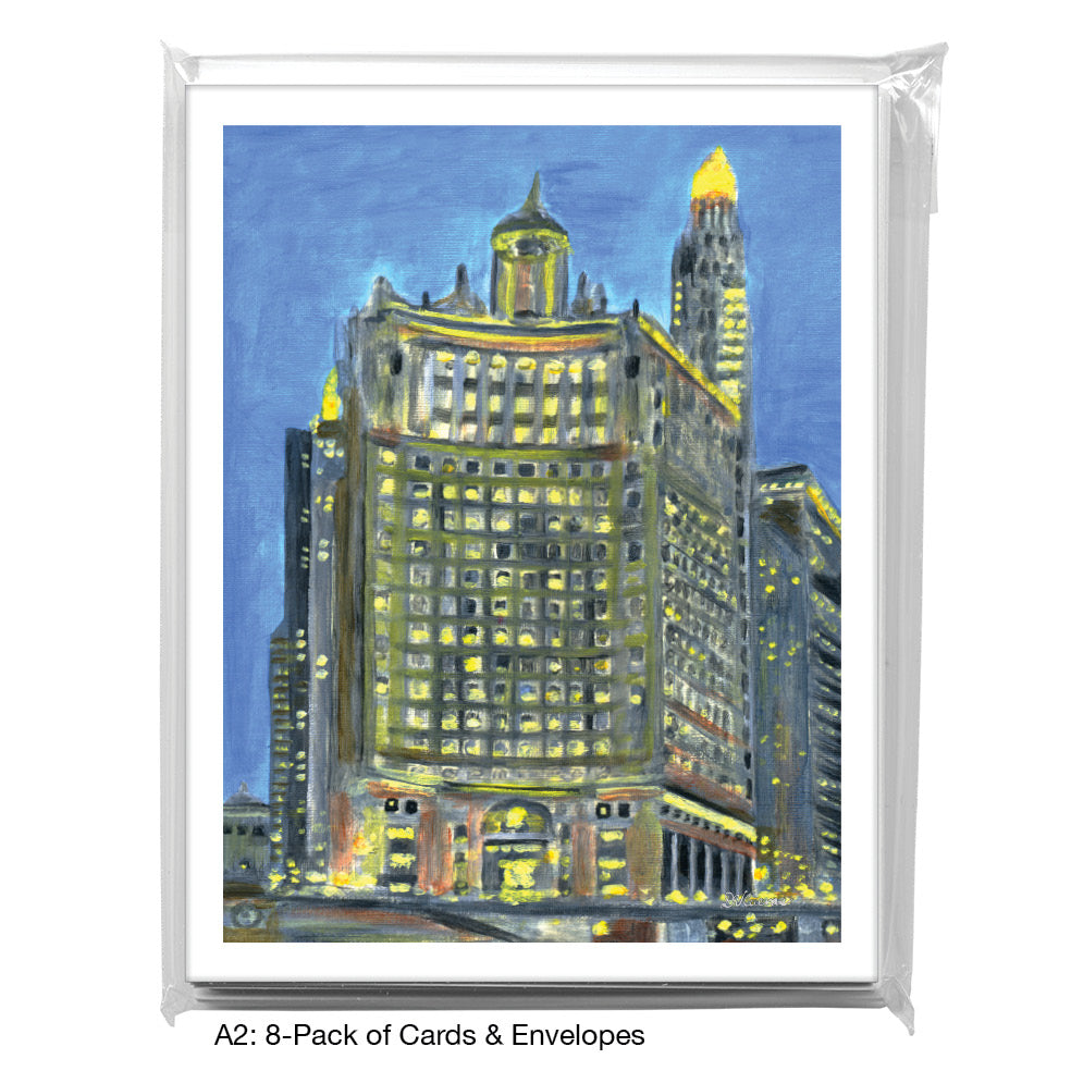 Riverwalk, Chicago, Greeting Card (#8817B)