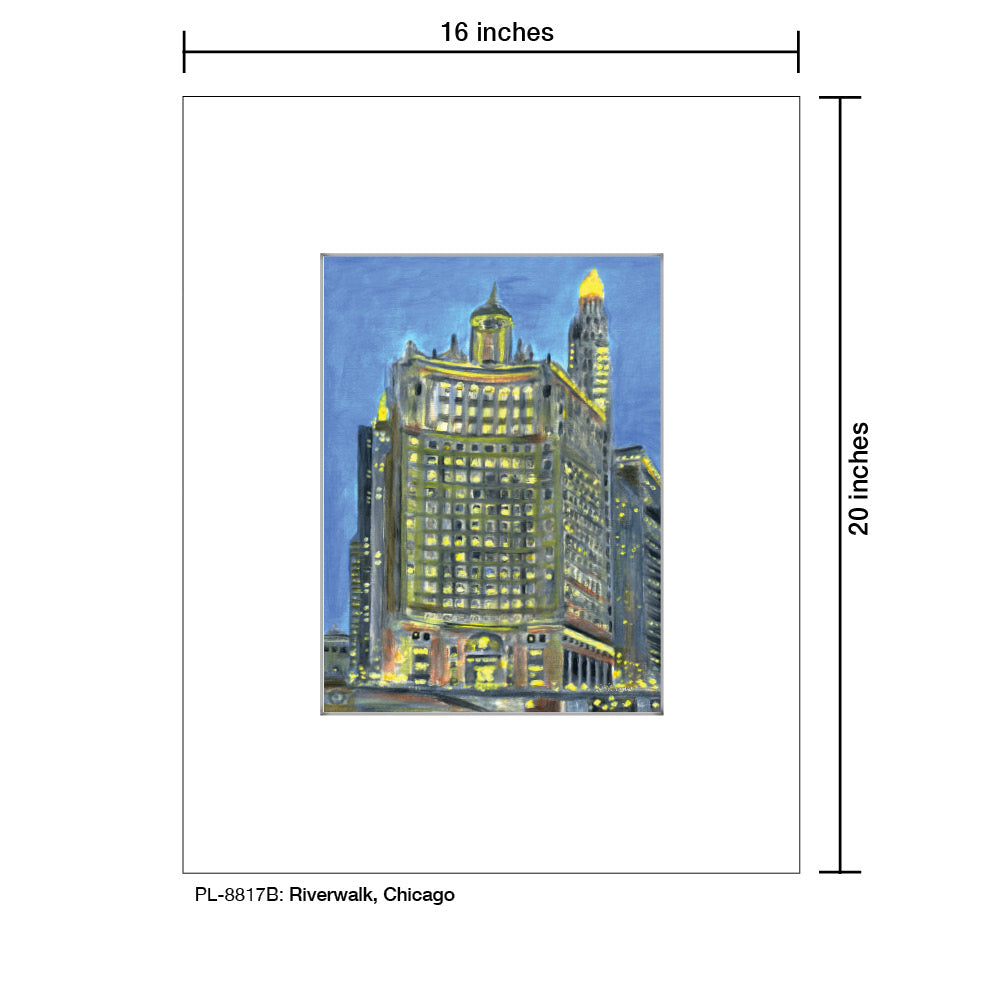 Riverwalk, Chicago, Print (#8817B)