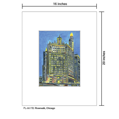 Riverwalk, Chicago, Print (#8817B)