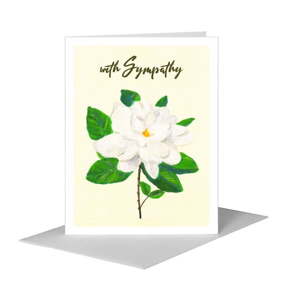 Gardenia, Greeting Card (#8339D), A2 Card Front, www.printedcanvas.com