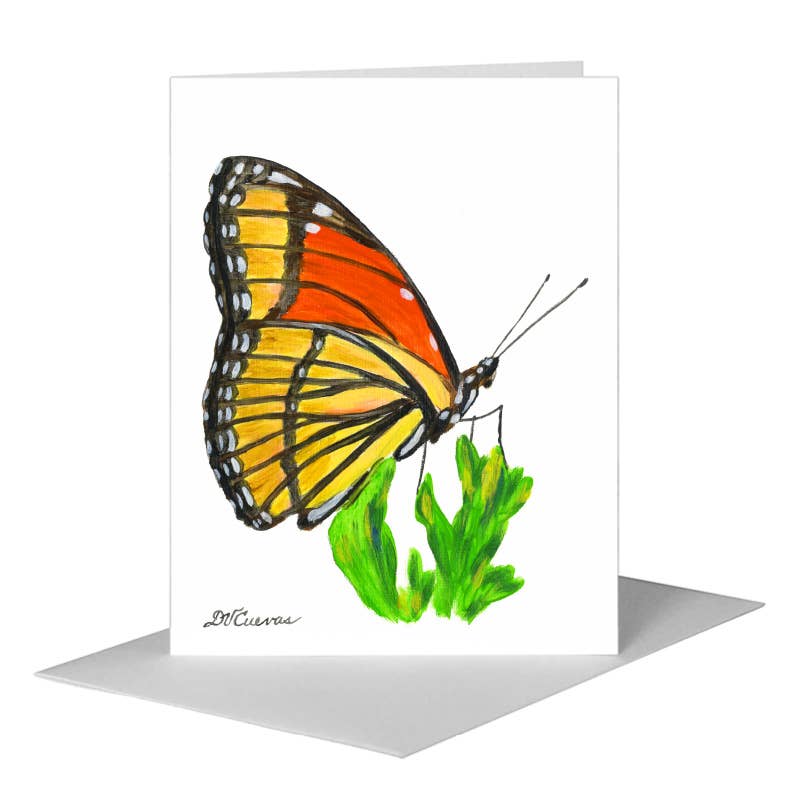 Viceroy Butterfly, Greeting Card (#7749B) A2 Card Front, www.printedcanvas.com