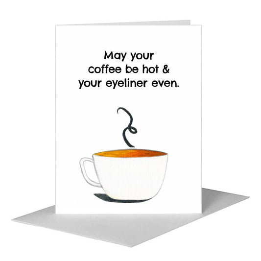 Coffee Cup, Greeting Card (#8065F) A2 Card Front, www.printedcanvas.com