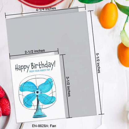 Fan, Greeting Card (8628A), Enclosure, www.printedcanvas.com