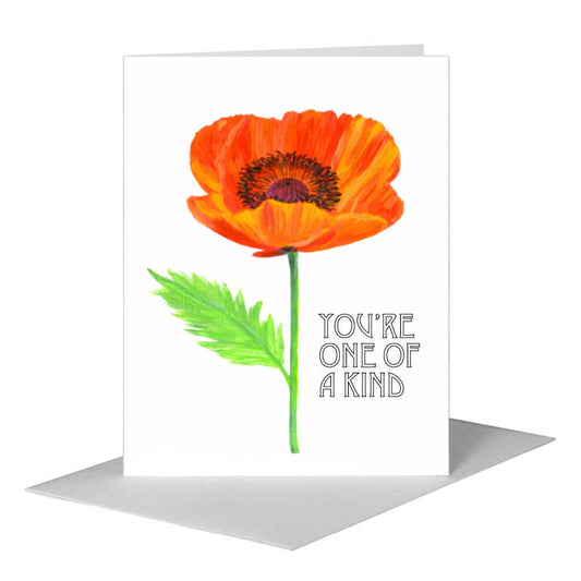 Poppy Nina, Greeting Card (#7791A) A2 Card Front, www.printedcanvas.com