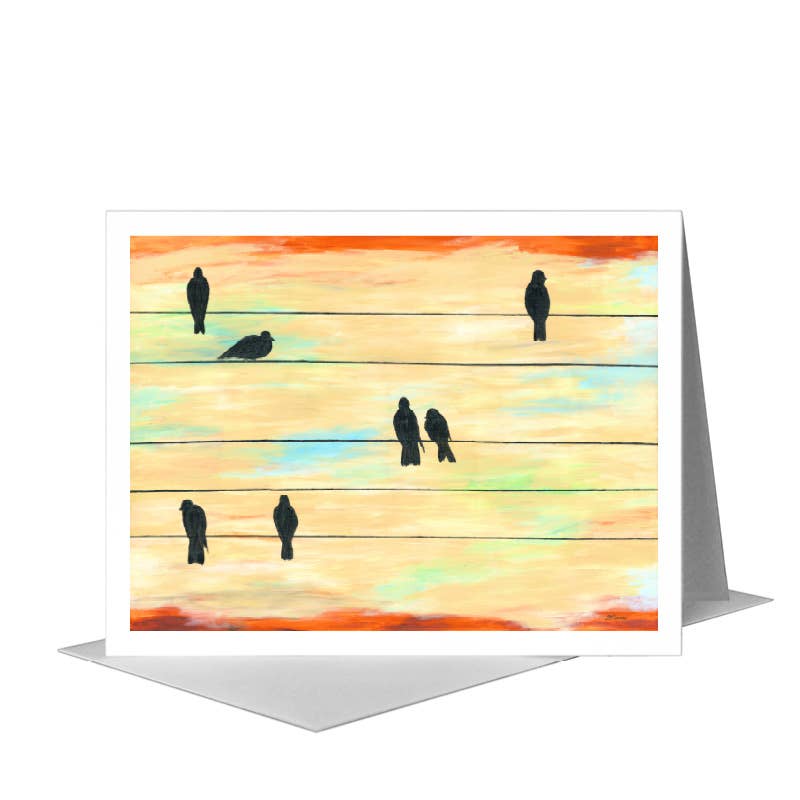 Silhouettes, Greeting Card (#7870A) A2 Card Front, www.printedcanvas.com