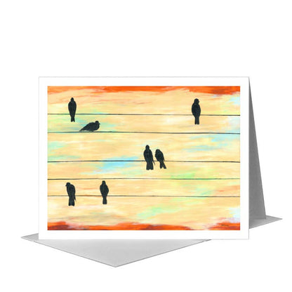 Silhouettes, Greeting Card (#7870A) A2 Card Front, www.printedcanvas.com