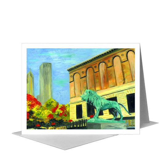Art Institute, Chicago, Greeting Card (#7247A) A2 Card Front, www.printedcanvas.com