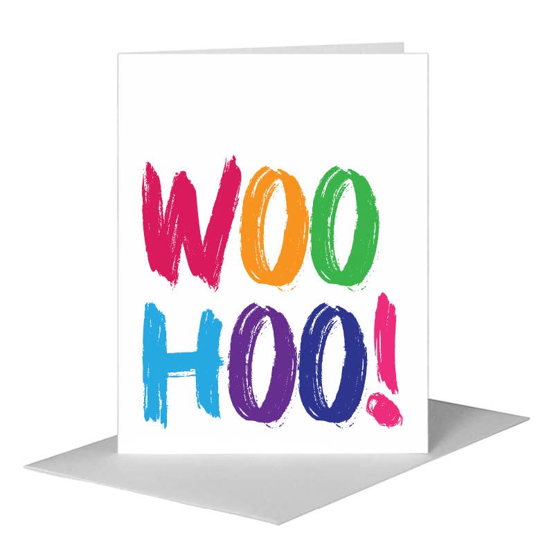 Woo Hoo, Greeting Card (#8456K), A2 Card Front, www.printedcanvas.com