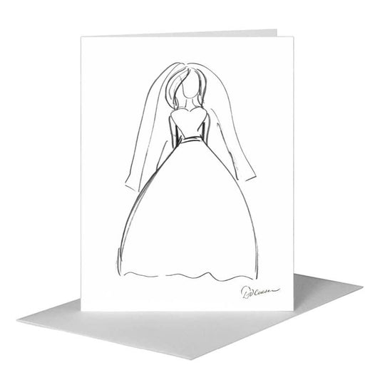 Bride, Greeting Card (#8406A) A2 Card Front, www.printedcanvas.com