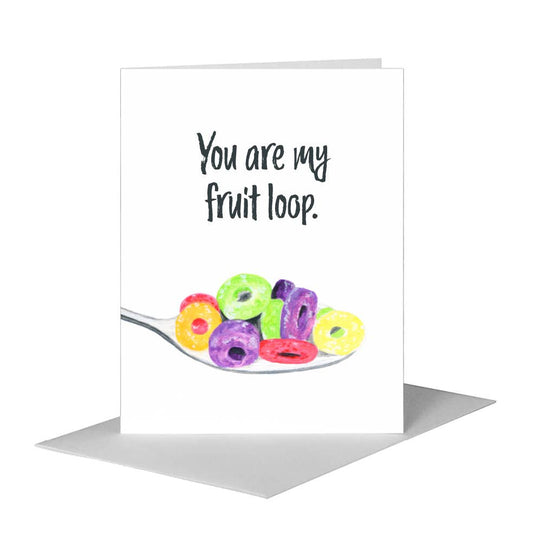 Fruit Loops, Greeting Card (#8112B) A2 Card Front, www.printedcanvas.com