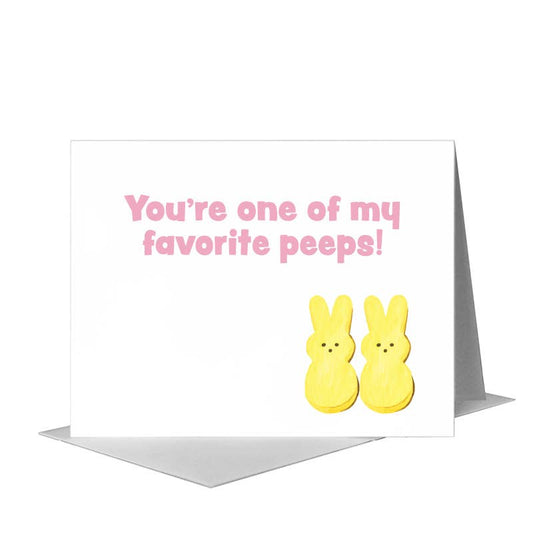 Peeps, Greeting Card (#8580M) A2 Card Front, www.printedcanvas.com