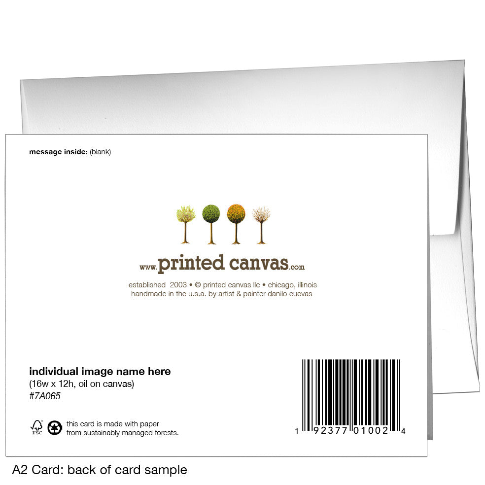 Toothed, Greeting Card (7624D)