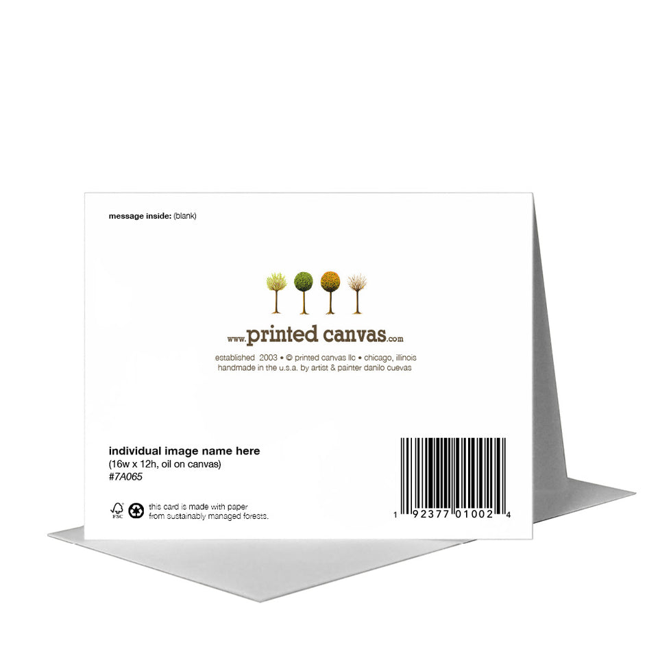 Golden Hen, Greeting Card (#8374RA), Enclosure Card, printedcanvas.com