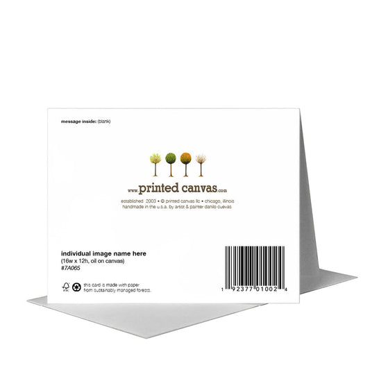 Golden Hen, Greeting Card (#8374RA), A2 Card Front, www.printedcanvas.com